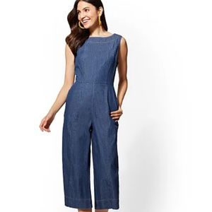 Denim Gaucho Jumpsuit